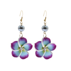 Nuovi <span class=keywords><strong>Orecchini</strong></span> <span class=keywords><strong>di</strong></span> Design in Stile Hawaiano con Fiori in Argilla, <span class=keywords><strong>Orecchini</strong></span> Personalizzati con <span class=keywords><strong>Perle</strong></span> <span class=keywords><strong>per</strong></span> Donne e Ragazze - Product Image 5