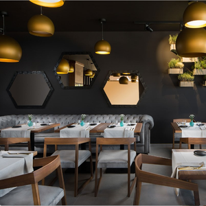 Set di mobili ristorante Hotel personalizzati di lusso altri mobili ristorante tavolo tavolo da pranzo e sedia Set - Product Image 1