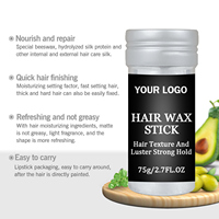 Produits capillaires en gros sous marque privée – Cire coiffante en stick pour le contrôle des bords, fixation forte et fini brillant, qualité supérieure