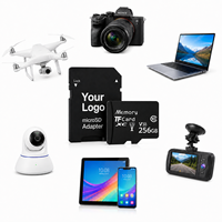 Proveedor de Tarjetas Micro TF de Plástico de Marca Blanca Personalizadas de 128GB/256GB/512GB/1TB, Grabación de Video 4K UHD, PC A1 A2, Lectura Rápida, Davlo