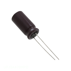 Condensateur original CAP ALUM 47UF 20% 100V RADIAL TH Through Hole UPJ2A470MPD 47 uF - Product Image 1