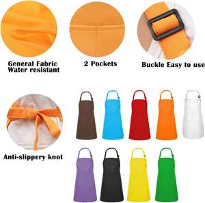 Custom Logo Stain and Non-Hair Staining <b>Kitchen</b> <b>Aprons</b> Alkali-Resisting Work Wear Waterproof Pu Leather Salon <b>Apron</b> - Product Image 4