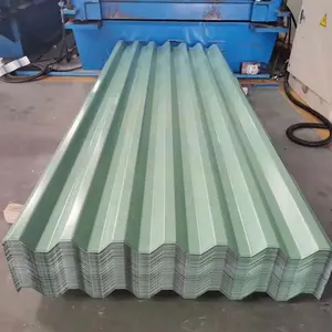 Direktversand ab Werk Kohlenstoffstahl heißgepolstert gewellter verzinkter Stahl farbbeschichtete Stahl-Dachziegplatten