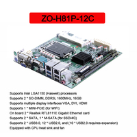 H81 itx Motherboard Dual Core 1150 Sockel Ddr3 X86 Mainboard Motherboard Unterstützt Anzeigeschnittstellen VGA DVI HDMI