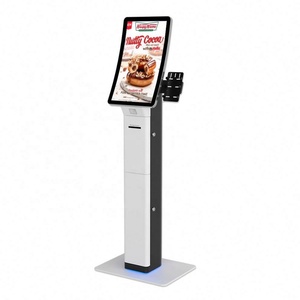 China Kiosk Manufacturer 23.6 Inch Curved Customization <b>Printer</b> QR Code <b>Scanner</b> Smart Kiosk 1920x1080 Resolution 32-128GB - Product Image 6