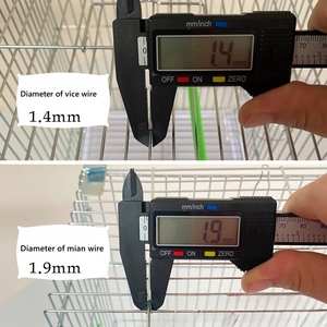 Harici bardaklar İstistackable papağanlar kuş yaşam kafesi ile Premium galvanizli ve pas geçirmez kuşlar üreme kafesi - Product Image 5