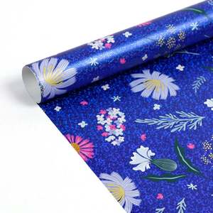 Wholesale Recyclable Starch Coated Single Side Art <b>Paper</b> 80g Thickness Christmas <b>Wrapping</b> <b>Paper</b> for Children <b>Pink</b> Gift - Product Image 1