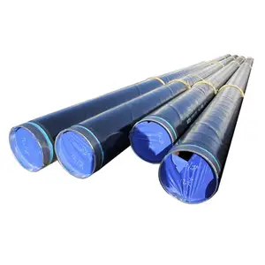 Low price Q345 3pe anti-corrosion spiral steel pipe manufacturer 3pe anticorrosion erw pipe