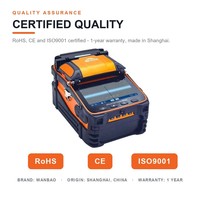 Mesin Sambung Serat Optik Wanbo AI-9 8 in 1 Tanpa Stripper dengan Waktu Sambung 5 Detik, Pemanasan Tabung 15 Detik, Baterai 7800mAh