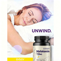 Comprimés de mélatonine à dissolution rapide Bioby OEM Private Label 12 mg, saveur baies, 100 % sans médicament, complément alimentaire pour le sommeil, 180 unités