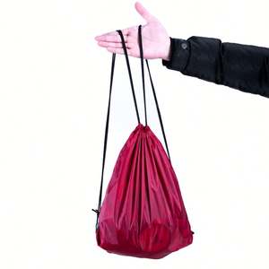 Sac à dos à cordon de gymnastique avec logo personnalisé multicolore Sac à dos à cordon de rangement en polyester recyclé pour le voyage - Product Image 1