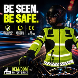 Veste <span class=keywords><strong>de</strong></span> moto avec airbag, haute visibilité, réfléchissante argentée, certifiée CE, imperméable, respirante, grande taille, en Oxford 600D, OEM ODM - Product Image 3