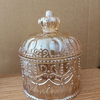 En gros Pas Cher Poli Fée Thème Cristal Boîte De Rangement Élégant Pot De Bonbons En Verre pour L'artisanat