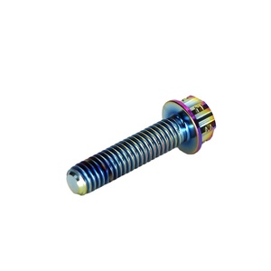 Pernos de Cabeza Plana de Titanio Arcoíris, Rosca Métrica Estándar, Tamaño Personalizado, Fijaciones para Ensamblaje Industrial - Product Image 3