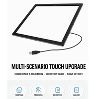 Cadre tactile infrarouge noir YINGTOUCH de 75 pouces pour salles de conférence - Affichage interactif grand écran
