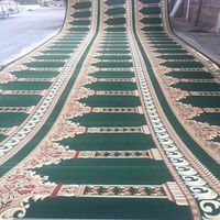 Rouleaux de tapis de mosquée islamique personnalisables, tapis de prière mur à mur, tapis de scène d'église, ensembles de tapis musulmans Sejadah fabriqués à la machine