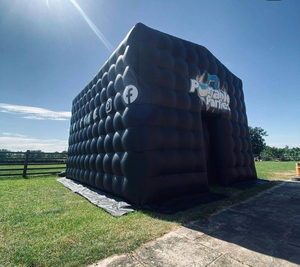 Özel siyah büyük 20ft taşınabilir parti LED aydınlatma şişme gece kulübü - Product Image 3