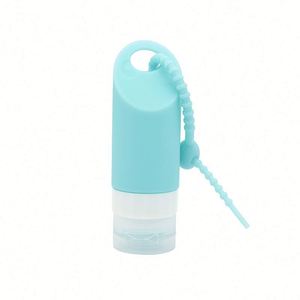 Kit de voyage en silicone anti-fuite approuvé pour l'avion, ensemble de quatre bouteilles de 90 ml avec logo personnalisé - Product Image 3