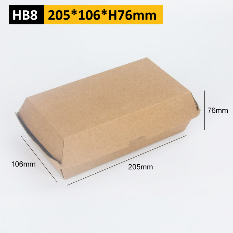 Caja de perro caliente grande (200 PCS) corrugado