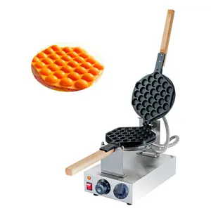 Máquina fabricante de waffle bolha, venda quente, 220v comercial giratória hong kong, fabricante de ovos, antiaderente, máquina de fabricação de bolhas com ce