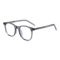 Lunettes carrées MS 9222 TR, monture translucide polie avec branches élégantes, haute qualité, polyvalentes pour usage quotidien