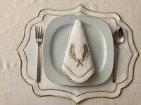 Set De Tischset De Table Tapis De Salle À Manger De Luxe Napperons Napperons De Table En Lin Pour Table À Manger De Luxe