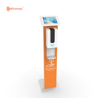 Stand tablet android, penjualan mandiri tablet lantai dapat disesuaikan bahan logam anti Maling lock mendukung berbagai tablet