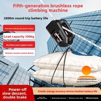 Machine électrique d'escalade sur corde, télécommandée, rechargeable, avec batterie au lithium, pour levage et travaux en hauteur sur murs extérieurs