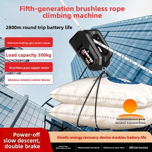 Macchina elettrica per arrampicata su corda, ricaricabile, con telecomando, batteria al litio, <span class=keywords><strong>paranco</strong></span> per operazioni in altezza su pareti esterne, ascensore per lavori in quota - Product Image 5