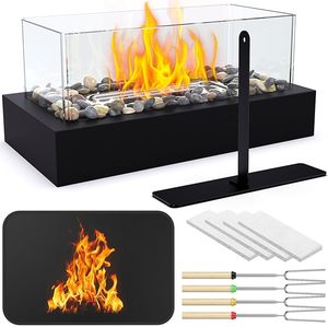 Kit de fabrication de S'mores, foyer <span class=keywords><strong>portable</strong></span> d'intérieur et d'extérieur, cheminée de table pour patio, balcon, salon, idéal pour les réunions et les fêtes - Product Image 1