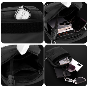 Bolso Cruzado para Hombre Wepower, Pequeño, de Nailon Ligero, con Logotipo Decorativo, Color Sólido, para Uso Diario, Verano 2025 - Product Image 5
