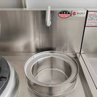 Cuisinière industrielle professionnelle 120W en acier inoxydable pour restaurant, à gaz GPL, avec 2 brûleurs pour wok chinois et brûleur à gaz en fonte
