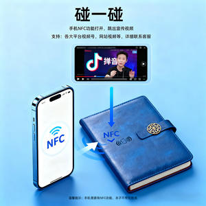 Titanium Coated Thermos Cup Set With Nfc Notebook Business Gift For Corporate Events Personalized Promotional Office Products - Product Image 3