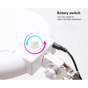 OEM con soporte de suelo y luz de lupa LED <span class=keywords><strong>5X</strong></span> 10X para maquillaje de belleza y fines médicos en Asia y América del Sur - Product Image 6