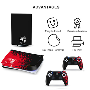 Anime Tùy Chỉnh Đầy Đủ Cơ Thể Bảng Điều Chỉnh Tấm Vinyl Bìa Da Sticker Cho Sony <span class=keywords><strong>PlayStation</strong></span> 5 PS5 Kỹ Thuật Số Phiên Bản Giao Diện Điều Khiển Và Điều Khiển - Product Image 2