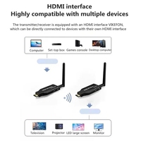 5G 50M inalámbrico para transmisor y receptor HDMI Divisores y convertidores de video compatibles con audio para monitor de proyector de TV portátil