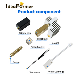 Ý tưởng cựu máy in 3D <span class=keywords><strong>hotend</strong></span> đầu in đùn kit đồng hợp kim vòi phun 140x160x40mm cho elegoo centauri Carbon - Product Image 3