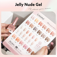9073-9168# CANNI Fournisseur d'Ongles 9 ML Vernis Gel UV French Cover Nail Art pour Gel Couleur Semi-Transparent Effet Jelly Émaux
