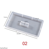 Moule en Silicone Lève-tôt pour Résine, Époxy et Plâtre DIY – Créez Vos Cadres Photo Suspendus et Présentoirs à Thème Amour