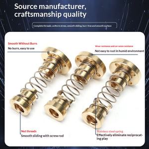 3D プリンターアクセサリー T8 真鍮ナット クリアランスバックラッシュを解消する台形ワイヤーロッド リード 2 4 8 中国 - Product Image 2