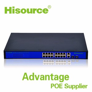 16 + 2 + 2 전체 기가 PoE 스위치 라이트 IP 카메라 전화 IEE802.3af/40Gbps 후방 대역폭 용 WEB/APP 관리 - Product Image 2