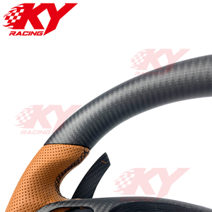 For Mercedes-Benz W205 W222 2014-2018 GLA45 E63 GT S65 SL550 GLE43 C43 C63 GLS AMG Accessories Matte Carbon Fiber Steering <b>Wheel</b> - Product Image 2