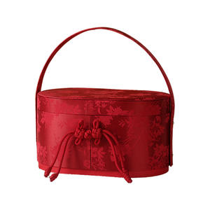 Nouvelle boîte cadeau de mariage de luxe légère de style chinois haut de gamme, boîte rigide vide pour la fête de la mi-automne, première année, gaufrage de bougies - Product Image 5