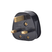 Adaptateur de prise électrique britannique à 3 broches BS1363, 250V avec certification ASTA, très vendu au Royaume-Uni