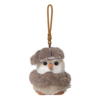 Breloque de sac canari mignon, jouet en peluche petit oiseau amusant, cadeau d'anniversaire unisexe, poupée de sac à dos, porte-clés en polyester, à partir de 14 ans