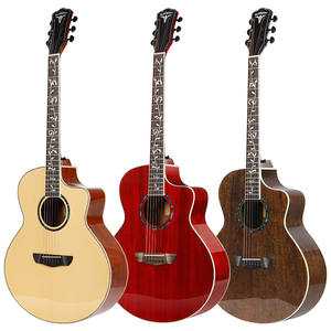 Guitare <span class=keywords><strong>Acoustique</strong></span> D-4013 Bullfighter 40 Pouces à Vendre, Corps en Épicéa Massif, Touche en Palissandre, Logo Personnalisé, Finition Très Brillante - Product Image 1