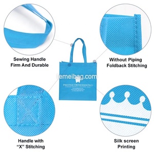 Bolso de compras reutilizable personalizado, bolso ecológico no tejido reciclado con logotipo - Product Image 3