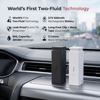 Diffuseur de parfum USB pour voiture, diffuseur de voiture sans eau avec fonction anti-fuite, batterie rechargeable de type C, nébuliseur de parfum