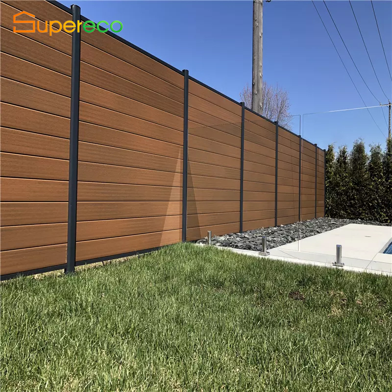 Garden Wpc Composite Wood Plastic Fence Post Panels Door Boards