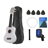 Akustik Gitar Yeni Başlayanlar İçin Dört Telli Hawaii Ahşap Taşınabilir Mat Kaplama Ihlamur Ağacı Klavye 21/23 İnç Hafif Unisex